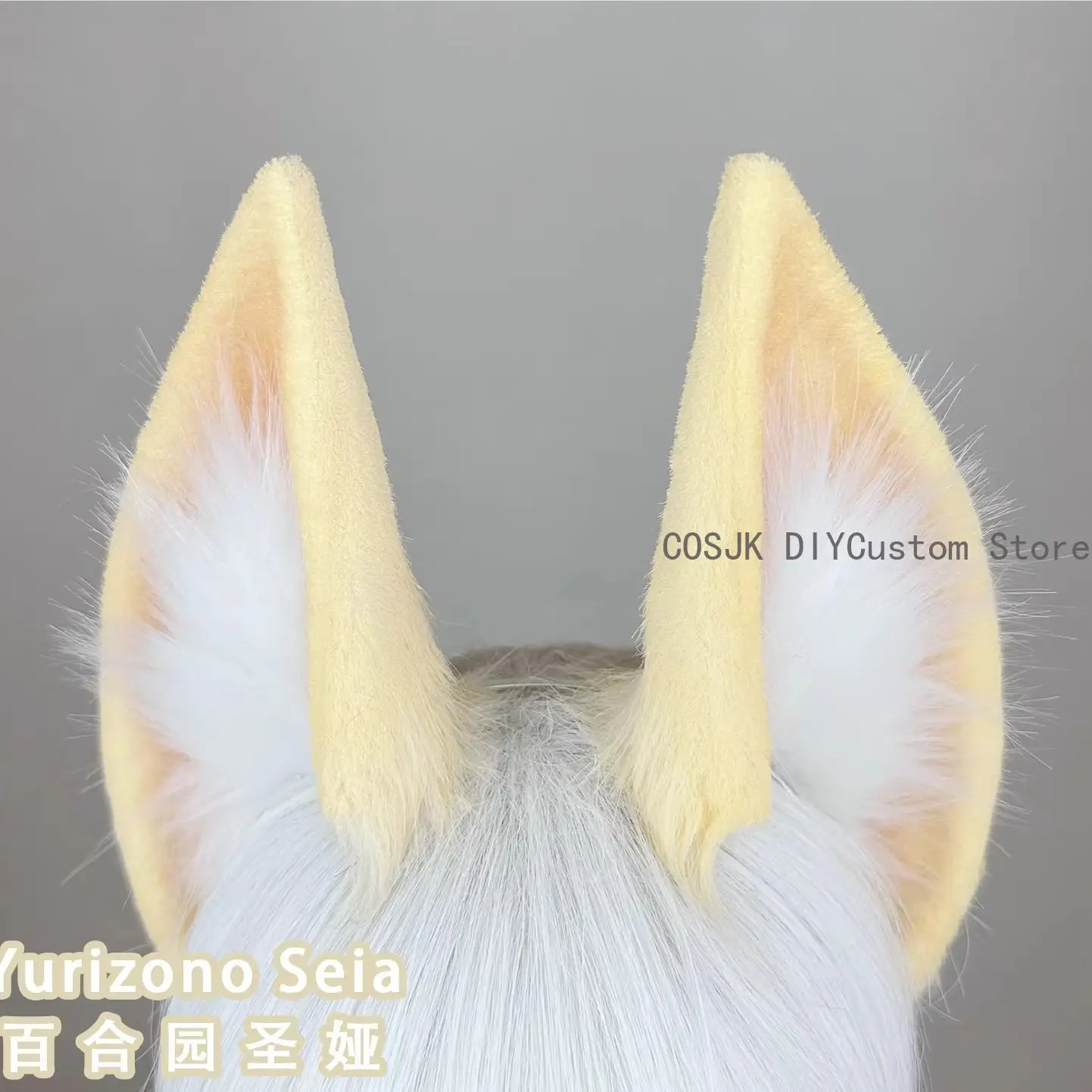 

Anime Blue Archive Yurizono Seia Animal Ear Handmade Cat Ears Hairhoop Hair Accessories Wig for Game Party Custom Made