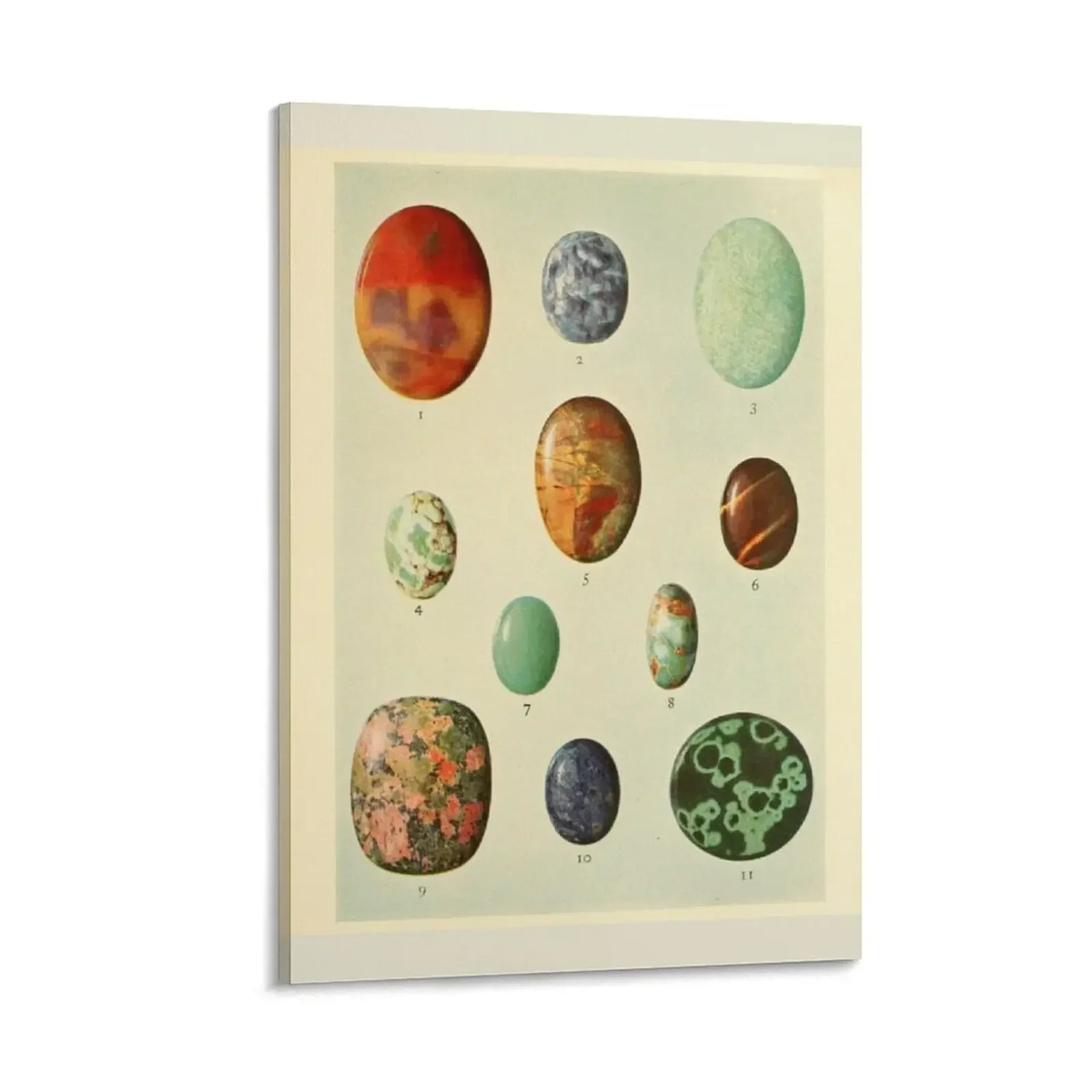 

Semi Precious Stones Canvas Painting room decorations for men house decorations posters wall decoration painting