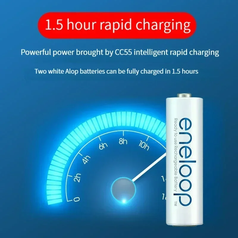 100% NEW Panasonic Eneloop Original Battery Pro 1.2V AA 2100mAh NI-MH Camera Flashlight Toy Pre-Charged Rechargeable Batteries