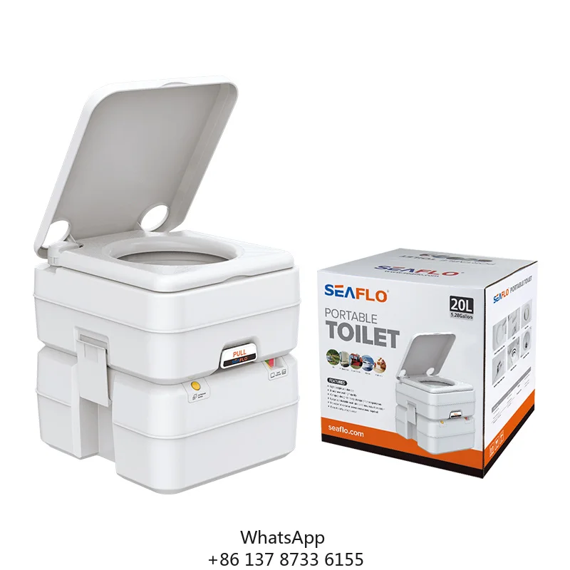 SEAFLO 13 Litre Of Fresh Water Tank Portable Outdoor Mobile Toilet 20L Sewage Tank Camping Toilet