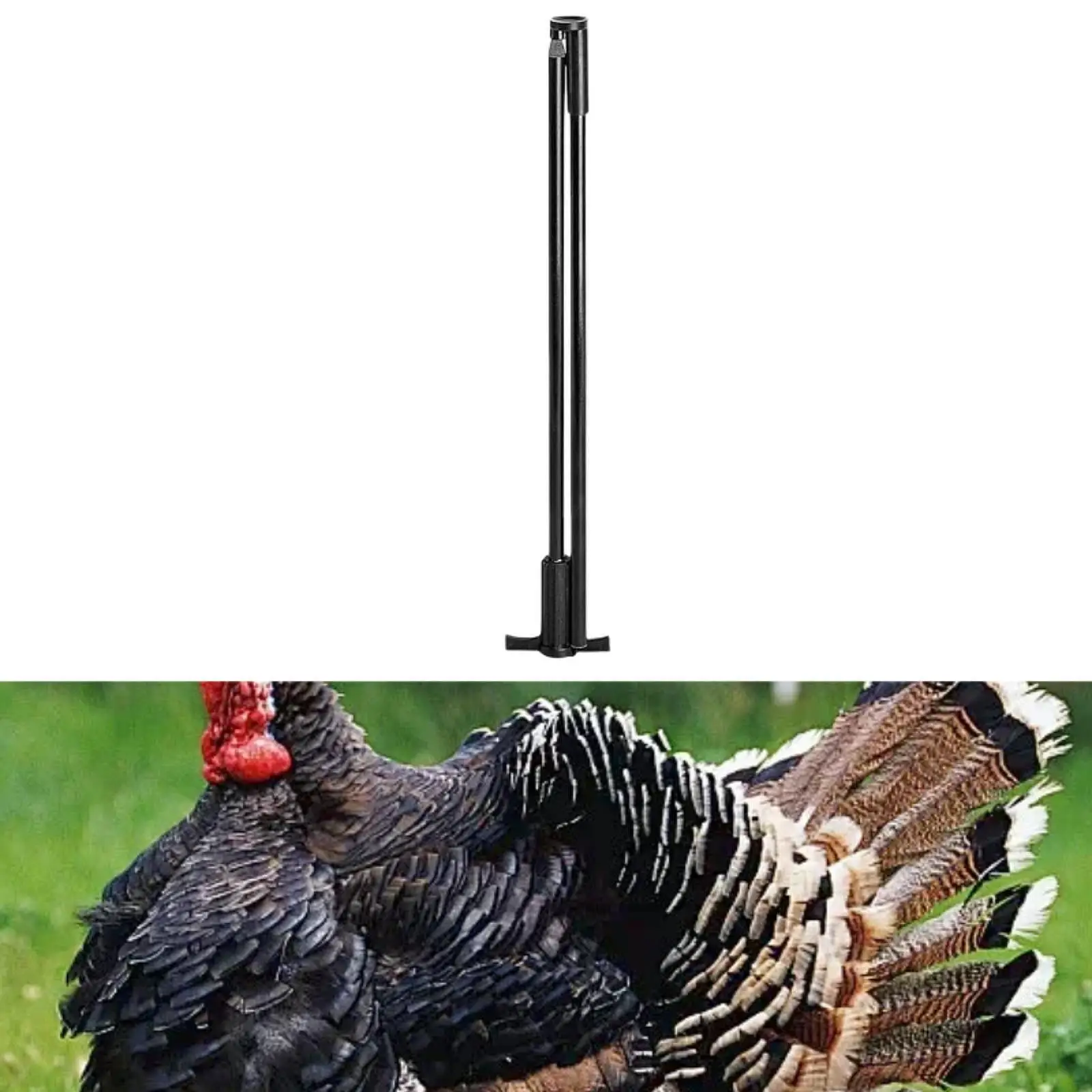 

Легкая подставка для приманки из индейки, стоячие колья для дерицы и индейки длиной (22,4 дюйма), складная подставка для приманки