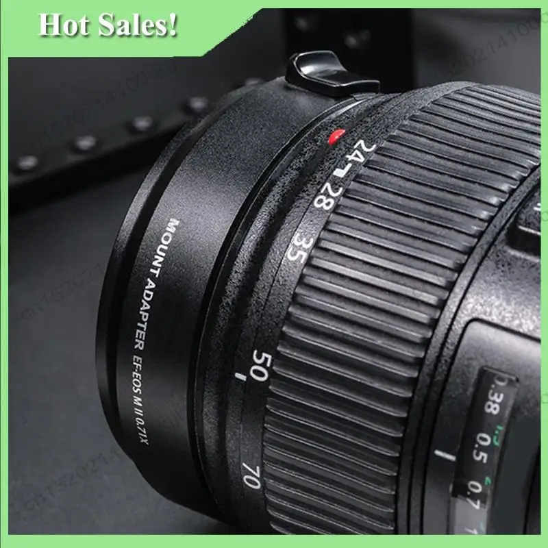 -FDDT For Canon EF Lens Adapter Ring To For Canon EOS-M Camera Series EF-EOSM2 0.71X Speed Booster With Autofocus