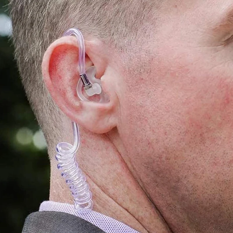 Soft Silicone Ear Mold for Walkie Talkie - usage example