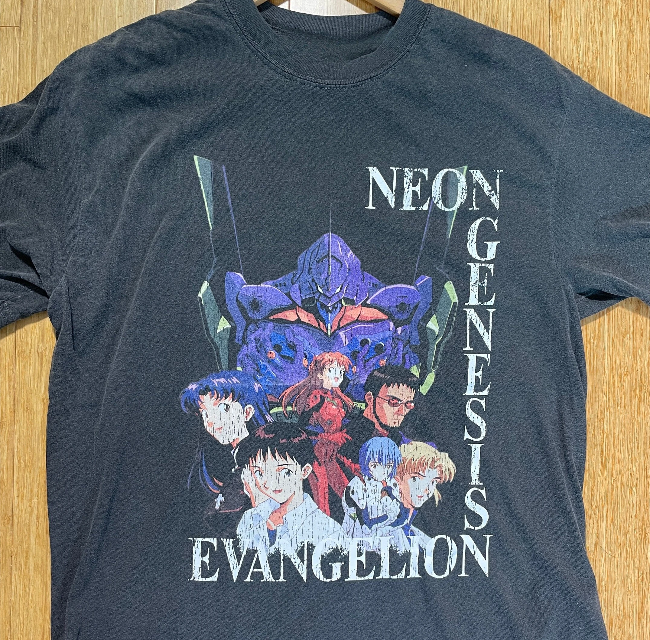 Eva-01 Mech Nerv First Child Vintage Anime T-Shirt Rei Ayanami Asuka Kenji Manga Shirt Kleidung Grafik Kurzarm Herren Damen