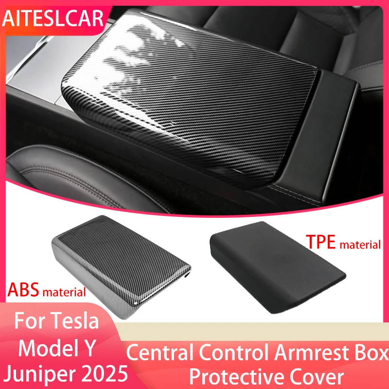 

Для Tesla Model Y Juniper 2025+ Мягкий TPE Защитная крышка подлокотника центральной консоли ABS Защитная крышка подлокотника Аксессуары