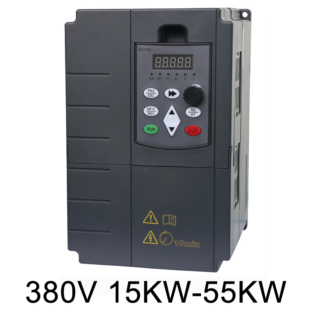 周波数インバータ 15KW vfd 20HP 3Ph速度制御出力 380v 32A 500 60hzのモータードライブvfd旋盤 3 相非同期モーター