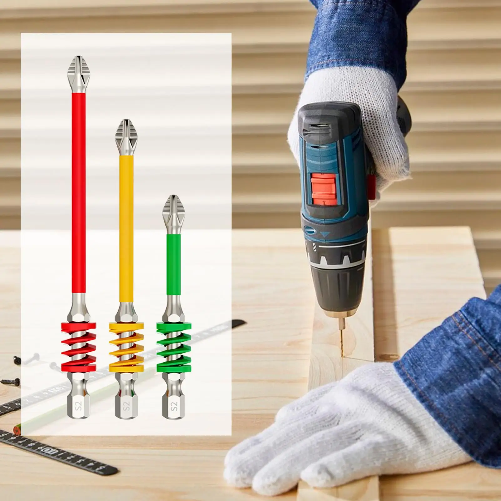 Screwdriver Bits For Drill Electricians Screwdriver Bit Spring Precision Drill Attachment For Home Automotive Mechanic