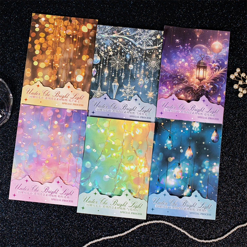 

6packs/LOT Under sparkling lights Series decorative fresh memo pad