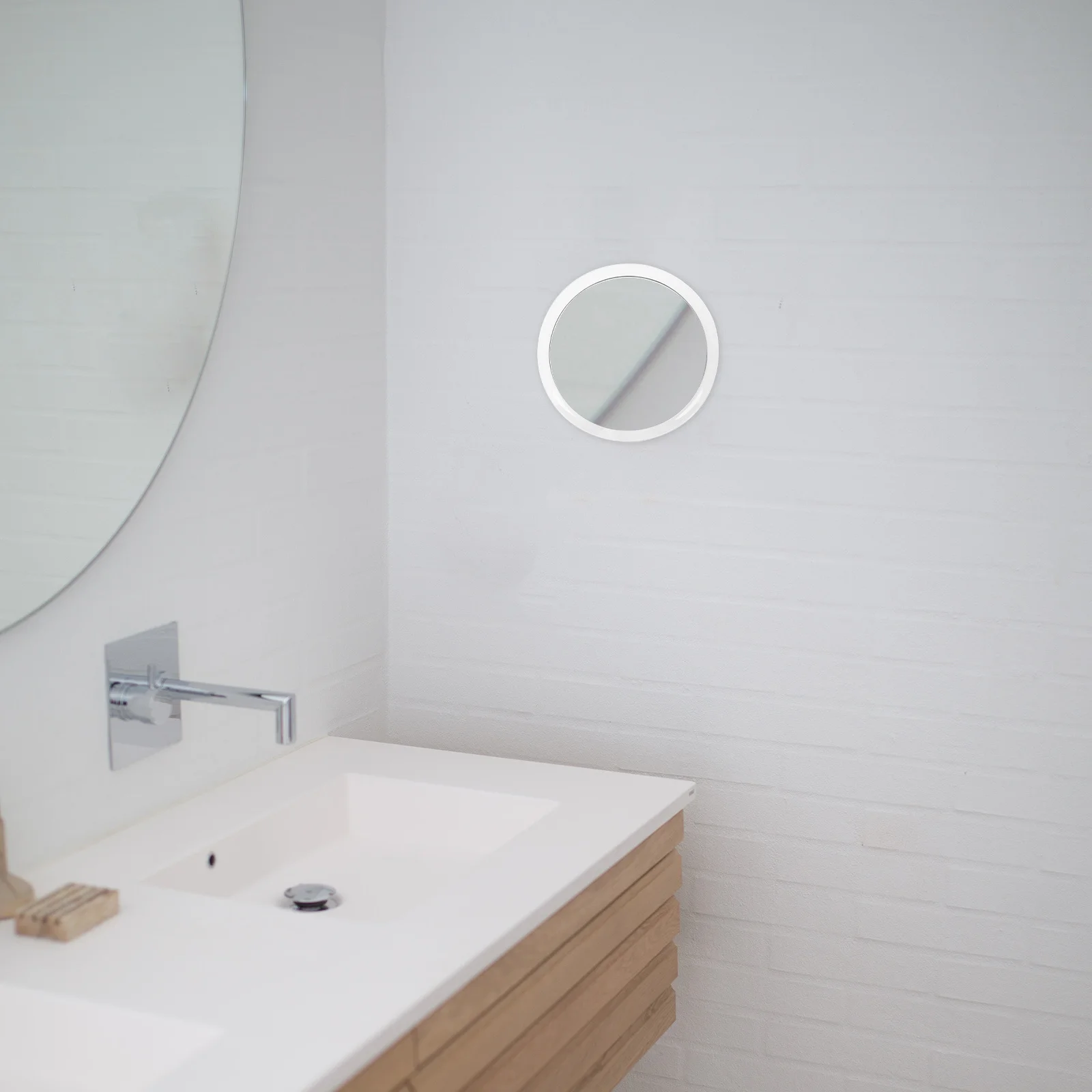 1 pçs chique 15x espelho de ampliação com forte otário antiderrapante montagem na parede espelho do banheiro para maquiagem barbear cuidados com a pele