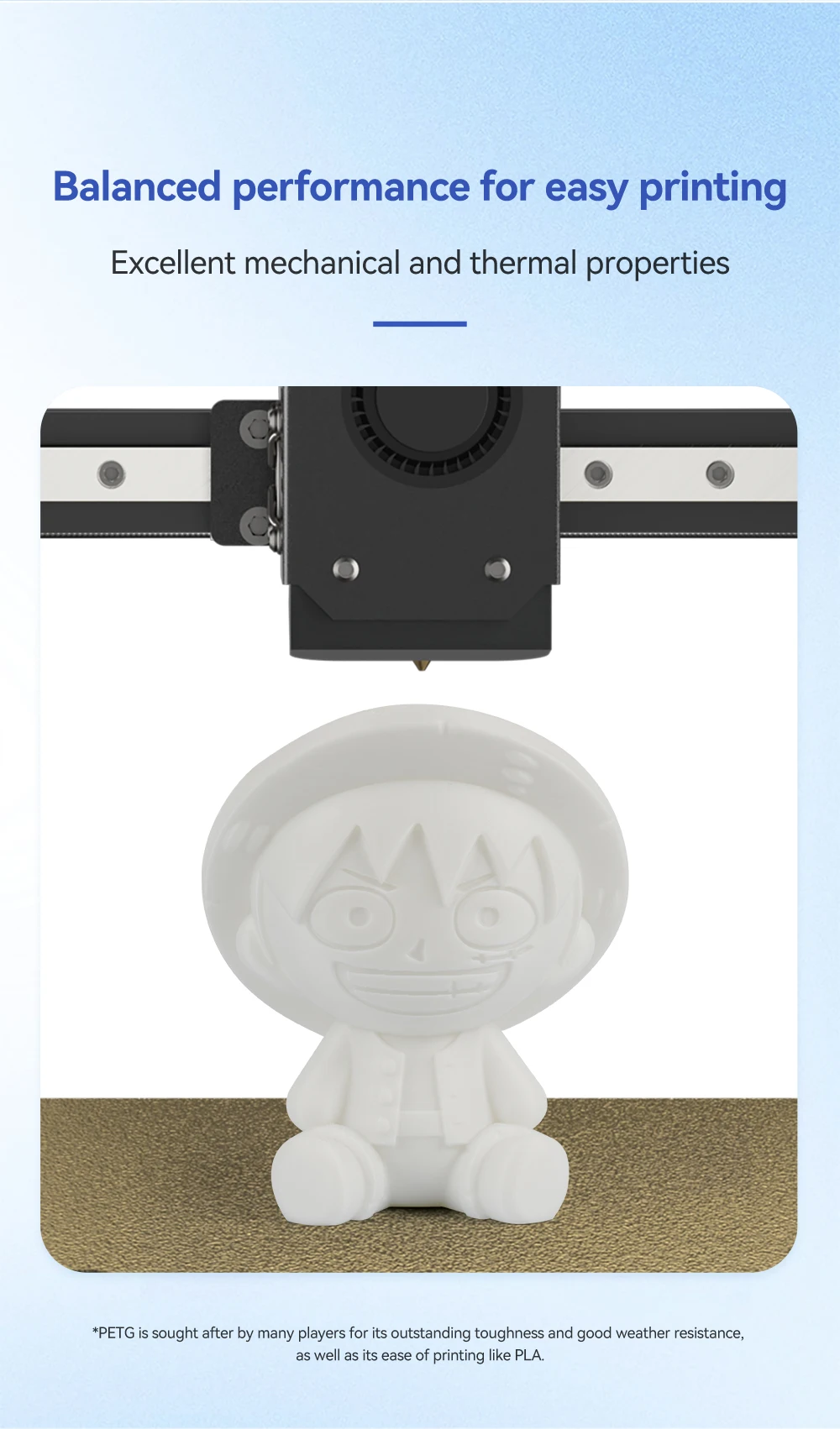 3D-Drucker-Filament 1kg 1,75mm PETG Hochpräzises Langlebiges Material für ELEGOO/CREALITY/Bambu Lab FDM-Drucker Mehrfarbiges Filament – Detail 4