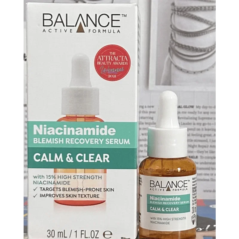 BALANCE 15% Niacinamide Blemish Recovery Serum 30ml Antioxidant Shrinking Pores Oil-control Fade Acne Marks Skin Whitening Care