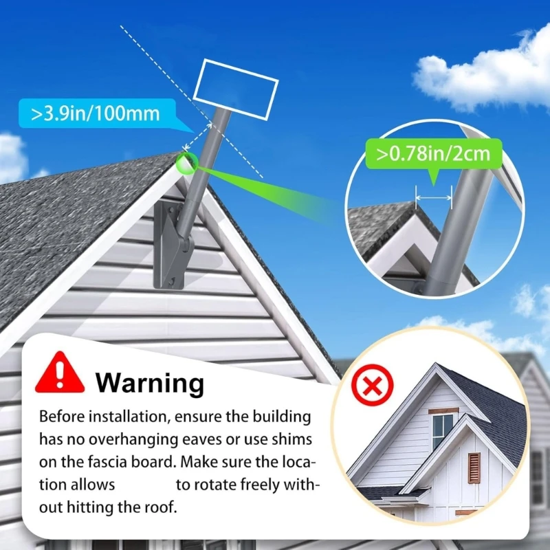 Metal Roof Mount Bracket for Outdoor Equipment, Triangular Base, Mounting Cradle and Direction Control for Wall Placement Work