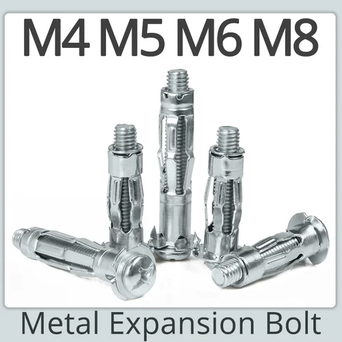 Imagen 1 del producto Tornillo de pared para placa de yeso, tornillo de expansión, tubo de avión, tapones de anclajes de pared hueca, perno expansivo de Metal M4 M5 M6 M8