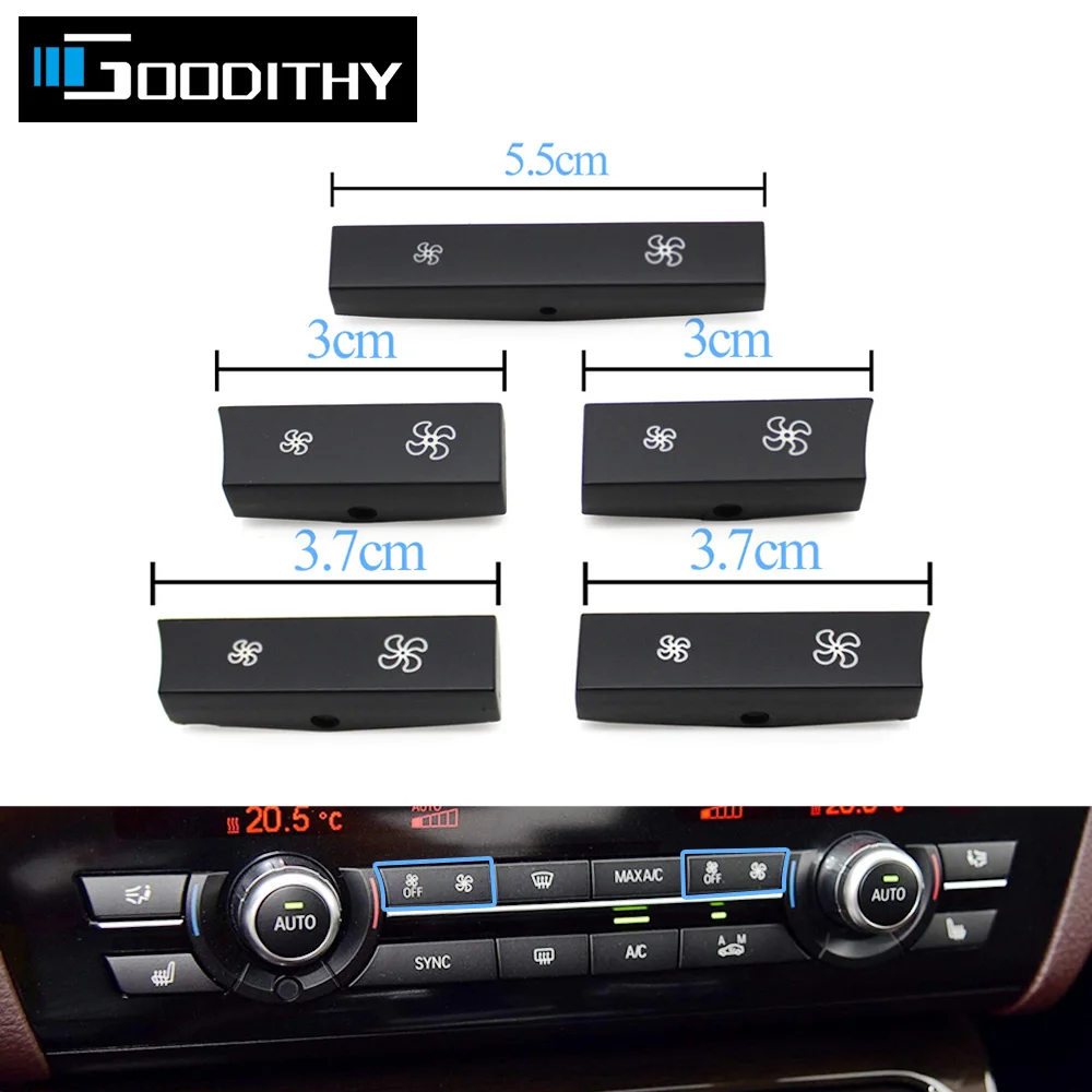 Nâng Cấp AC Nóng Khí Hậu Thông Thoáng Gió Nút Điều Chỉnh Âm Lượng Cho Xe BMW 5 GT 6 7 X5 X6 Series F10 F11 f01 F02 F06 F12 F15 F16