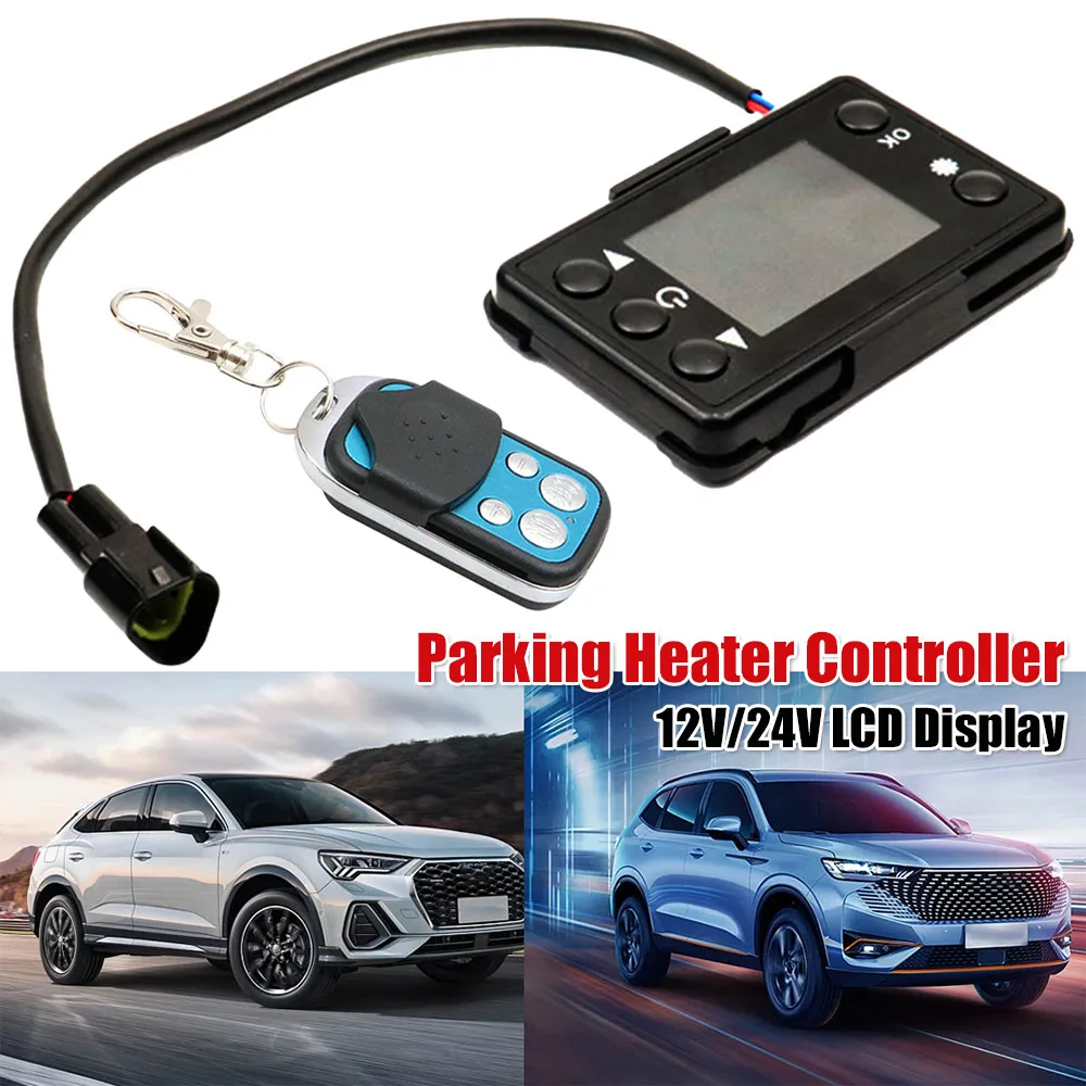 

Portable Car Truck Air Diesel Heater Car Air Parking Heater LCD Monitor Switch 50m Control Distance Remote Controller