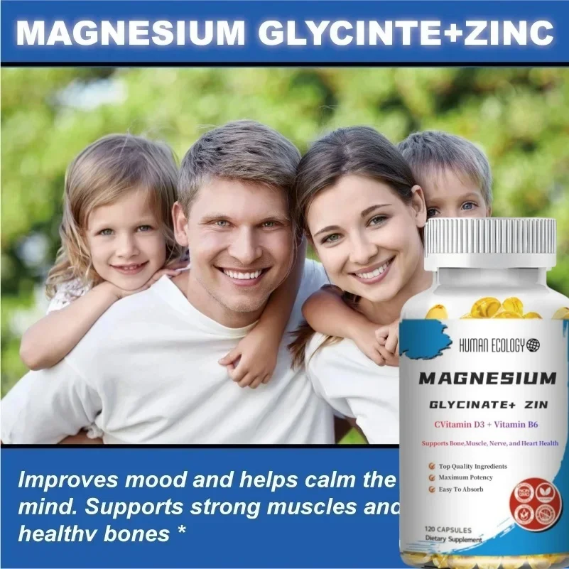 Human Ecology High absorption magnesium glycine, 100% chelation, 500mg TRACCS no buffering, non genetically modified, vegetarian