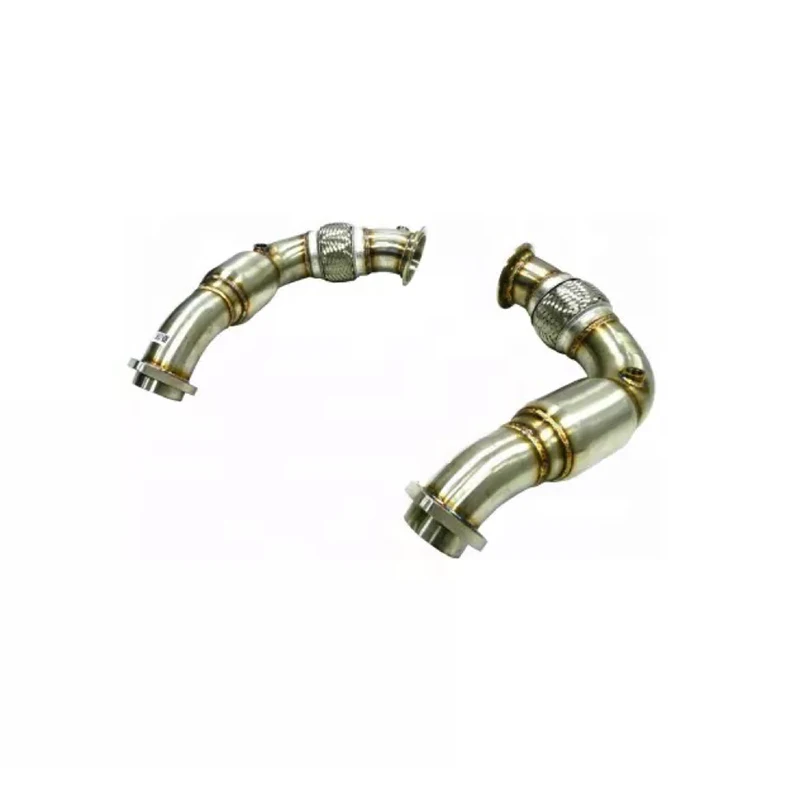 

SXLL 08-14 Серия X6/X5/5-/7 N63B44 4,4 V8 Выхлопная труба из нержавеющей стали изогнутая водосточная труба