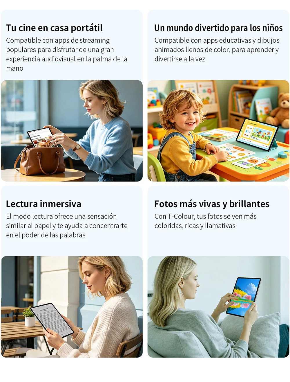 Teclast M50T 2026 10.1-inch IPS Tablet, Gemini AI, Android 16, Max 32GB RAM (4GB+28GB Virtual), 128GB ROM, A537 Octa-Core CPU, 7000mAh Battery, Type-C, Supports microSD up to 1TB & Wi-Fi 6