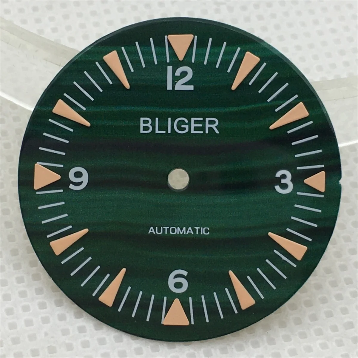 Циферблат NH35, 32 мм, зеленый глянцевый, C3, зеленый, светящийся, подходит для механизма NH35A NH36