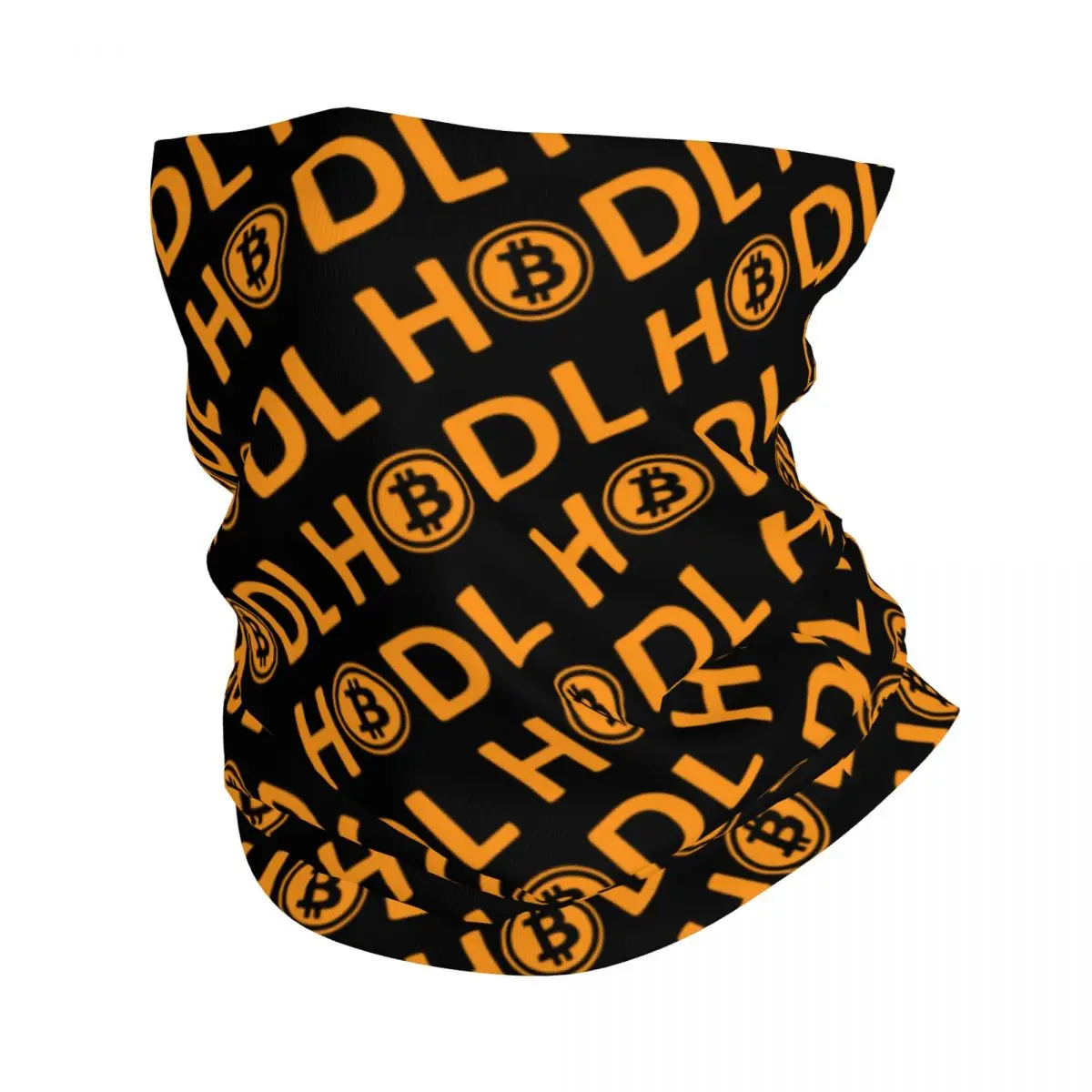 Bitcoin Hodl Bandana Winter Neck Warmer Men Windproof Wrap Face Scarf for Ski Crypto Currency Blockchain Gaiter Headband