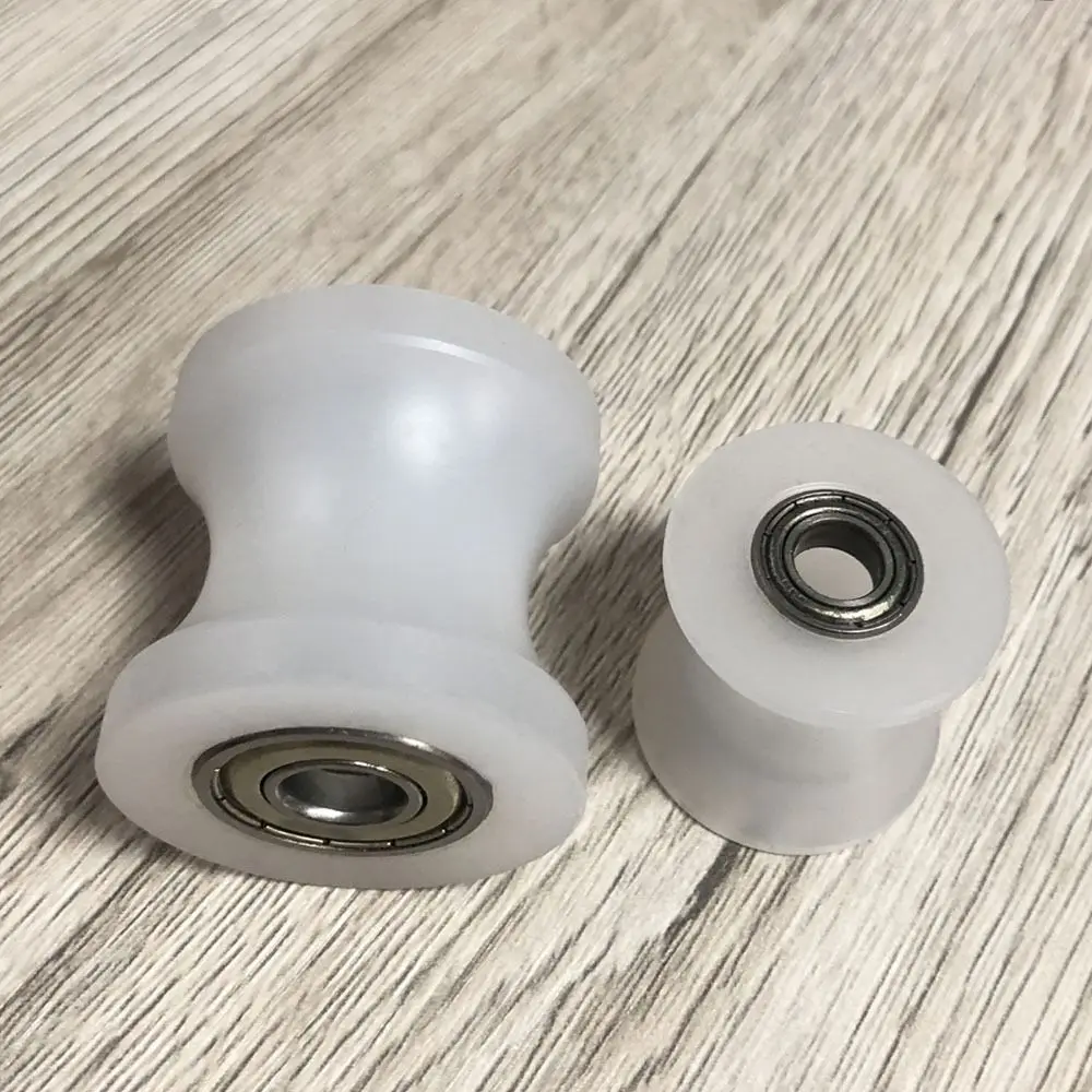 1Pcs Nylon U-Groove Bearing Roller Wear Resistant U-Groove Nylon Guide Roller Stainless Steel Low Friction Window Track Roller