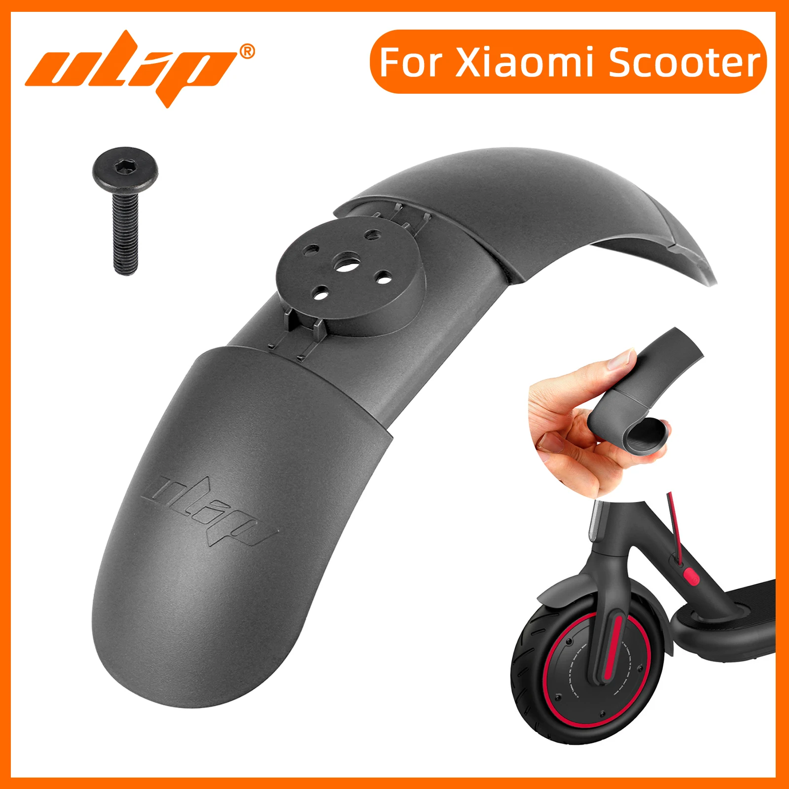 

Ulip Front Fender With Rubber For Xiaomi 4 Pro M365 Pro Pro2 1S MI3 Scooter Tire Splash Fender Guard Replacement Accessories