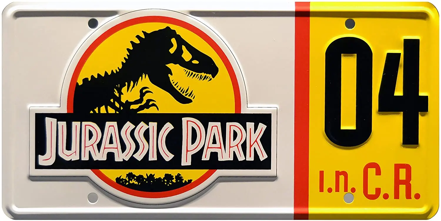 Pig Wall Signs Celebrity Machines Jurassic Park | Explorer # 04# 05# 29 # 10# 12# 18 | Metal Printing License Plate