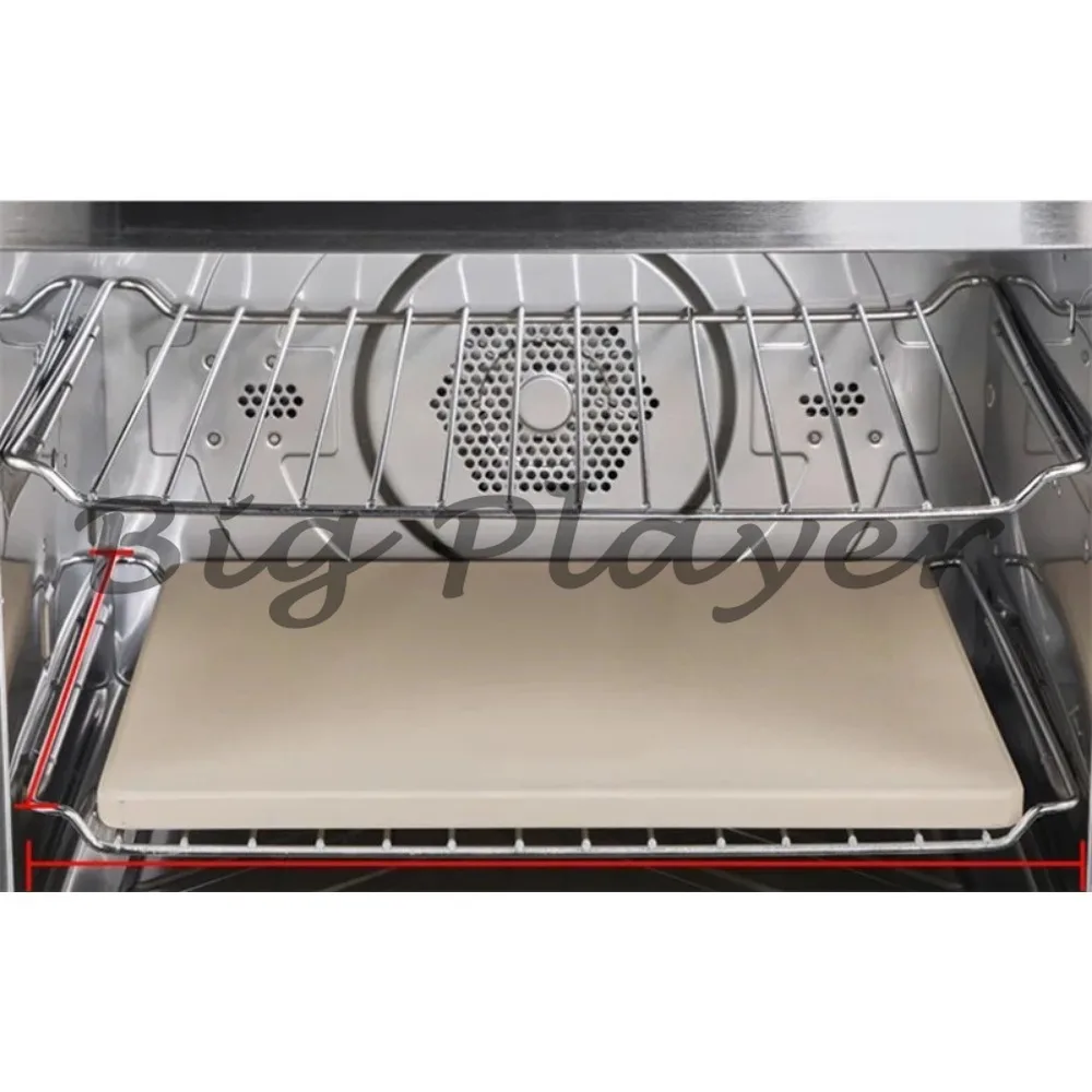 Food Grade Cordierite Pizza Stone - Round Square Rectangle BBQ Oven Baking Plate For Cheese