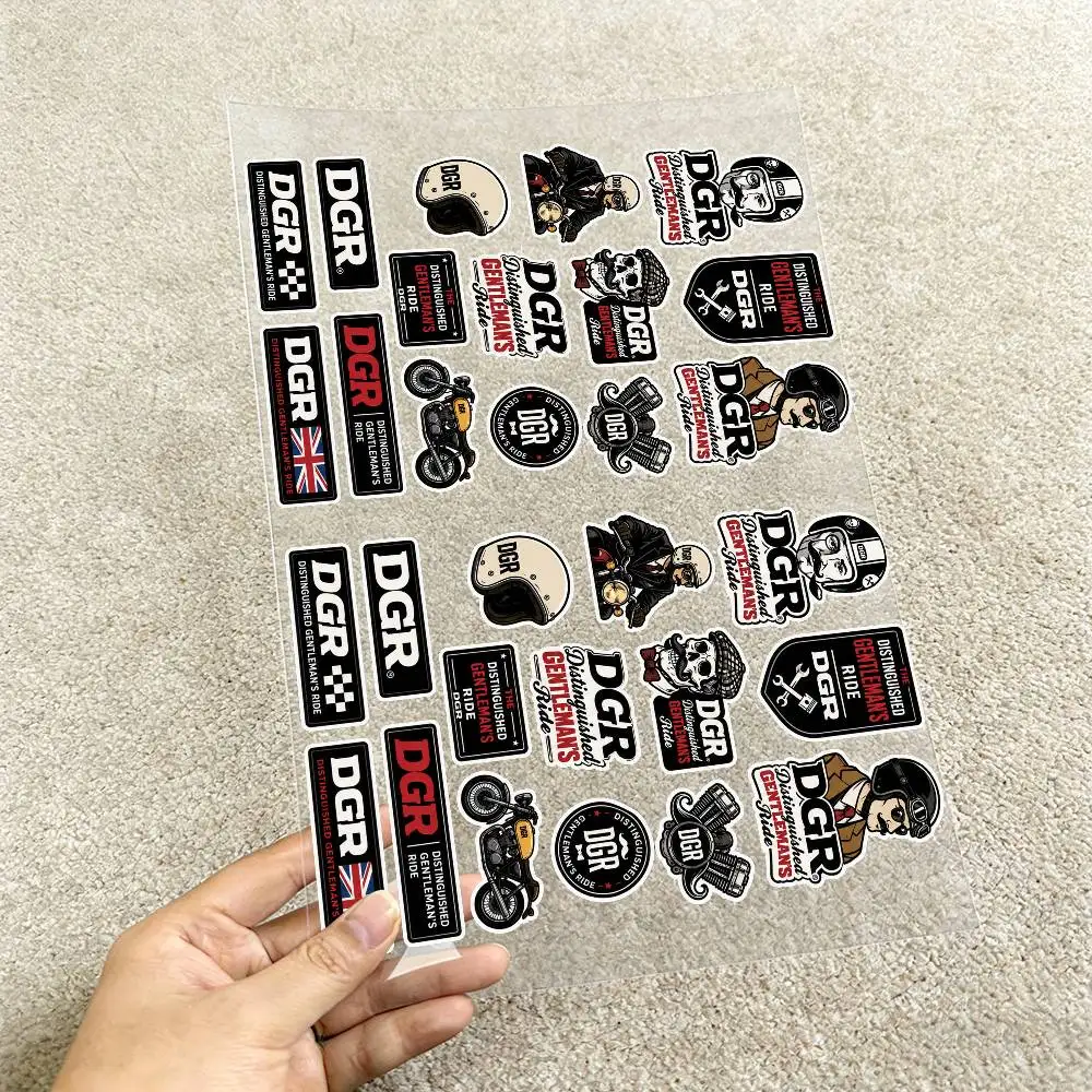 The Distinguished Gentlemans Ride DGR Multi Scene Reflective Scratch Cover Stickers Fit Auto Motorcycle Helmet Refrigerator - view 4