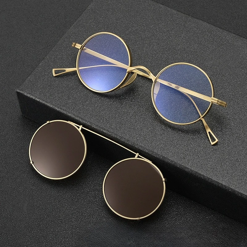 

New Sunglasses Clip 10518 Round Outdoor Sports Polarized Sunglasses Myopia Glasses Custom Reading Glasses Driving.