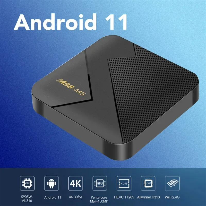 M98 M5 Smart TV Box Android 10.0 2GB 16GB 4K HD Media Player Set Top Box 3228A WiFi 4G Wi Fi  Home HDset-top box Media Playe