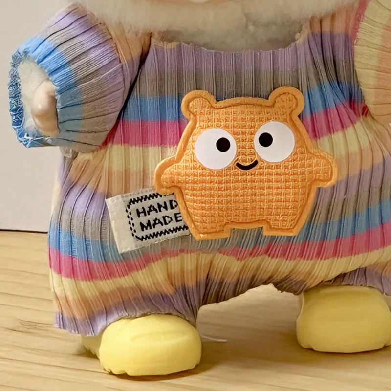 2 قطعة 17 سنتيمتر ملابس دمية صغيرة الزي اكسسوارات ل Labubu يجلس حفلة V1 V2 الخريف نيسيي طقم قبعات اكسسوارات