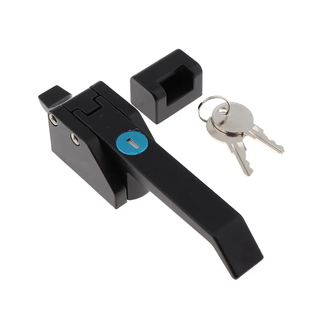 

Промышленный замок-защелка с рычажным управлением, компрессионный, с ключом, черный, из цинкового сплава, простая установка, аналог SOUTHCO A7-10-352-20