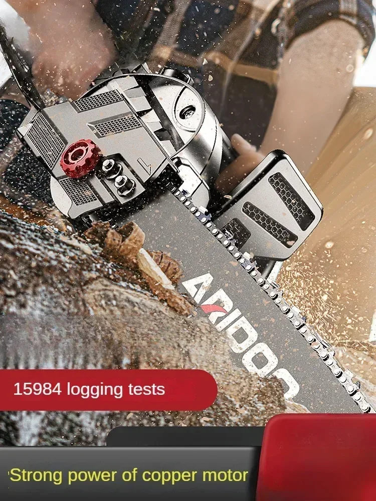

220V High-Power Electric Chain Saw for Wood Cutting, Household Electric Handheld Cutting Saw