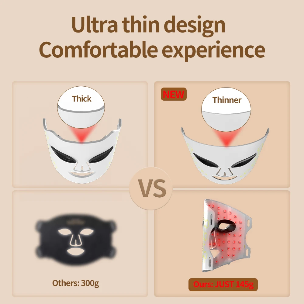 8-colour silicone LED face mask, view 3