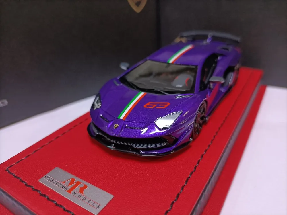 MR 1:43 Aventador SVJ63 Simulation Limited Edition Resin Metal Static Car Model Toy Gift