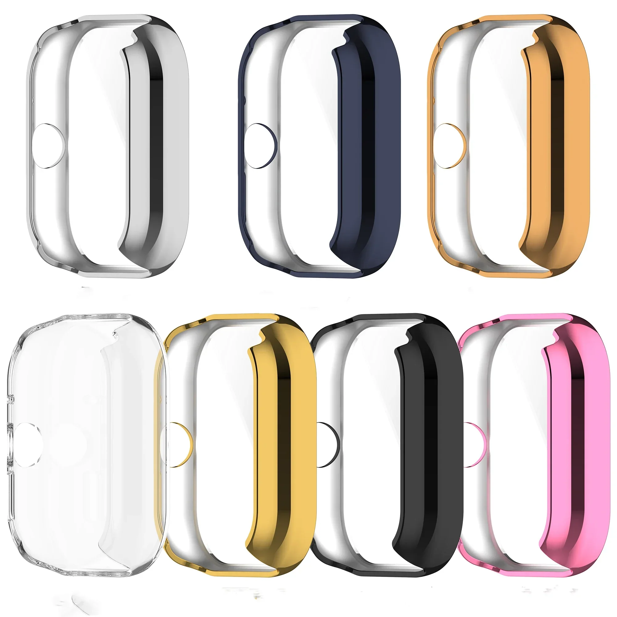 Smart Watch Strap For Redmi Watch 4 Plating TPU Case Full Bumper Cover Silicone Protector For Xiaomi Redmi Watch4 Accessories