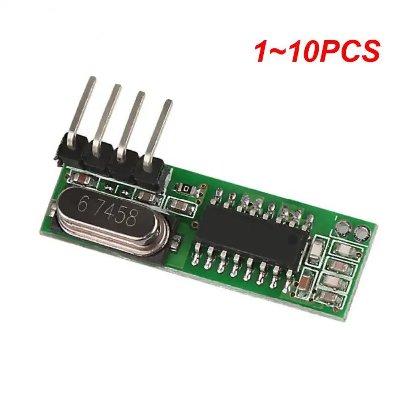 1~10PCS 433 Mhz Superheterodyne RF Receiver and Transmitter Module For Arduino Wireless Module Kit 433Mhz Remote Control