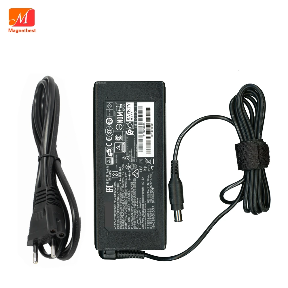 Original 24V 2A AC DC Adaptor Charger A472E For Epson Scanner 24V2A Power GS50 Adapter DS 530/GT-2500 Scanner Adapter Cable