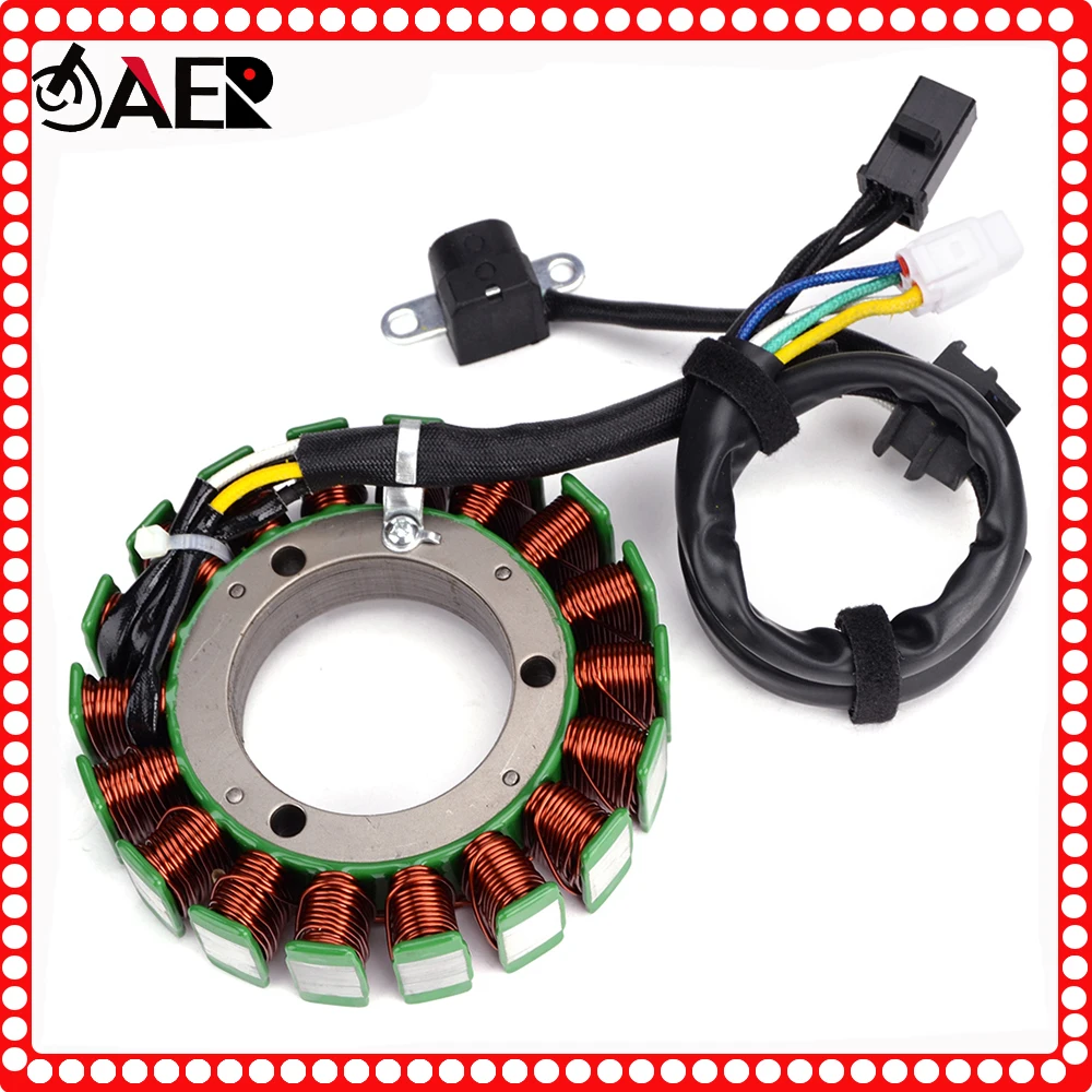 Motorcycle Stator Coil for Suzuki LTA500 Vinson 4WD 2002 2003 2004 2005 2006 2007 Generator Magneto 32101-09F40 32101-09F30