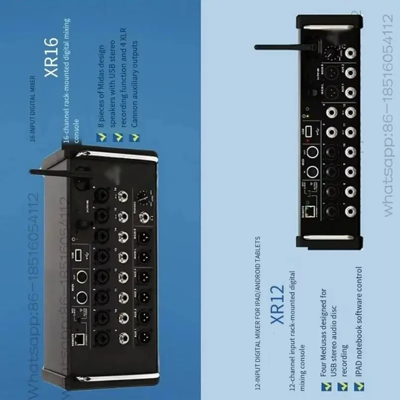 

XR18 Tablet-Controled Digital Audio Mixer, Professional DJ Mixer Console With DSP For Audio System Line Array Speaker Spot