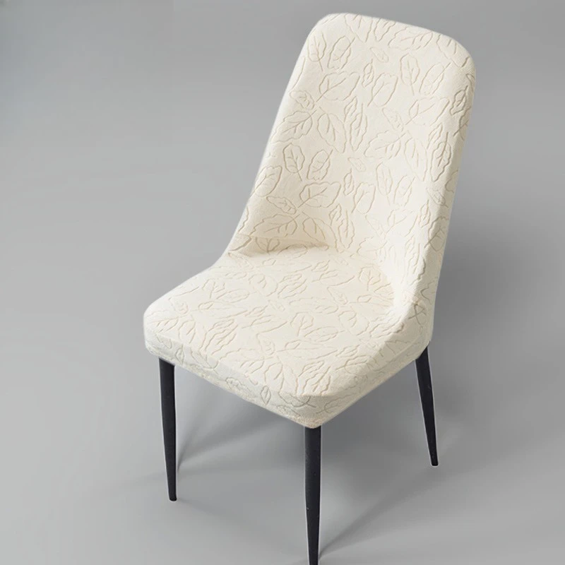 Jacquard velvet dining chair cover, stool cover, universal large arc protective cover, household anti-grab