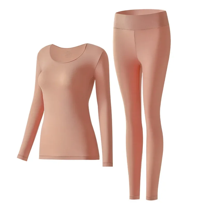 

Thermal Underwear Sets for Woman Autumn Winter Bottoming Shirt Long-sleeved T-shirt Thin Thermal Top Women's Thermal Skin