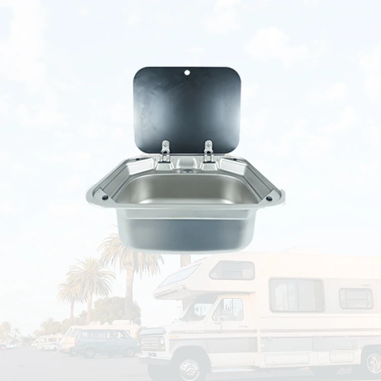 

Intelligent Library Hot Selling Camping Parts Square Stainless Steel RV Sink Factory Direct Caravan Sink For Trailer Motorhome