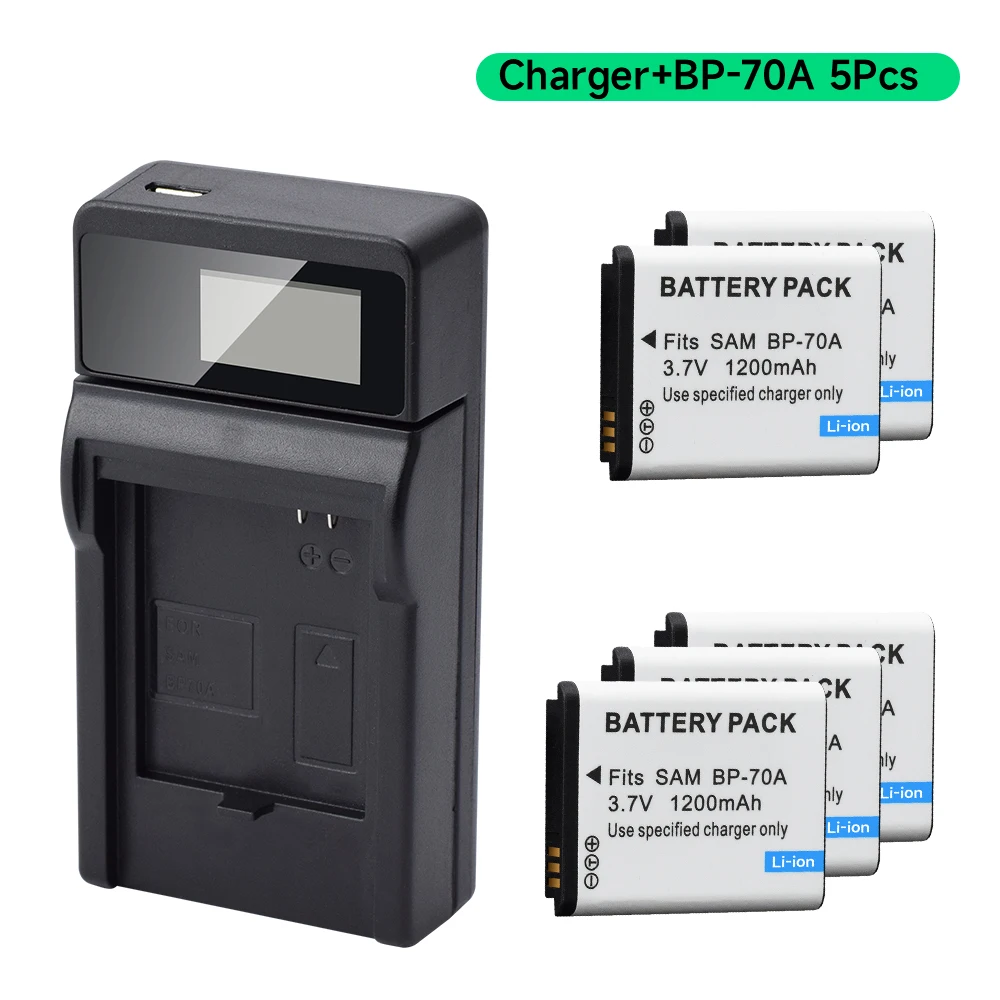 BP-70A EA-BP70A IA-BP70A BP70A IABP70A Battery for SAMSUNG AQ100, DV150F, ES65, ES67, ES70, ES71, ES73,ES74,ES75,ES80,MV800 ES90