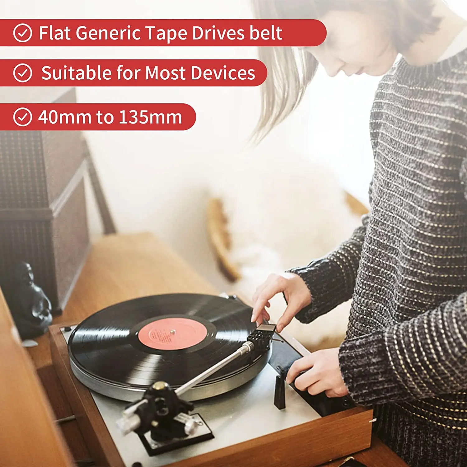 30/35/50pcs Mix Cassette Tape sostituzione gomma CD DVD Cassette registratore a nastro giradischi cinghia per macchine Video CD-ROM