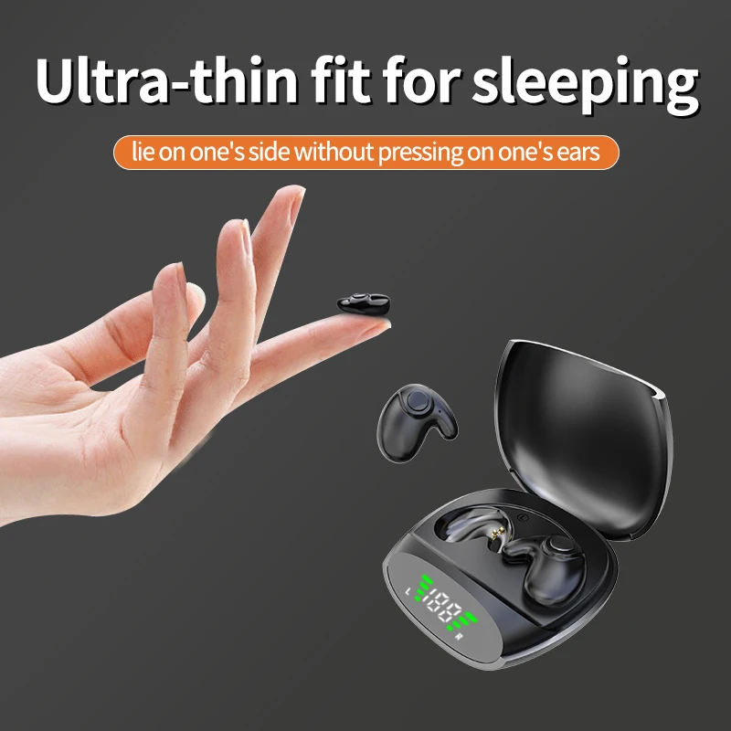 

Invisible Sleep Wireless Earphone Bluetooth 5.3 Hidden Earbuds Lightweight Waterproof Noise Proof Touch Control Headphones