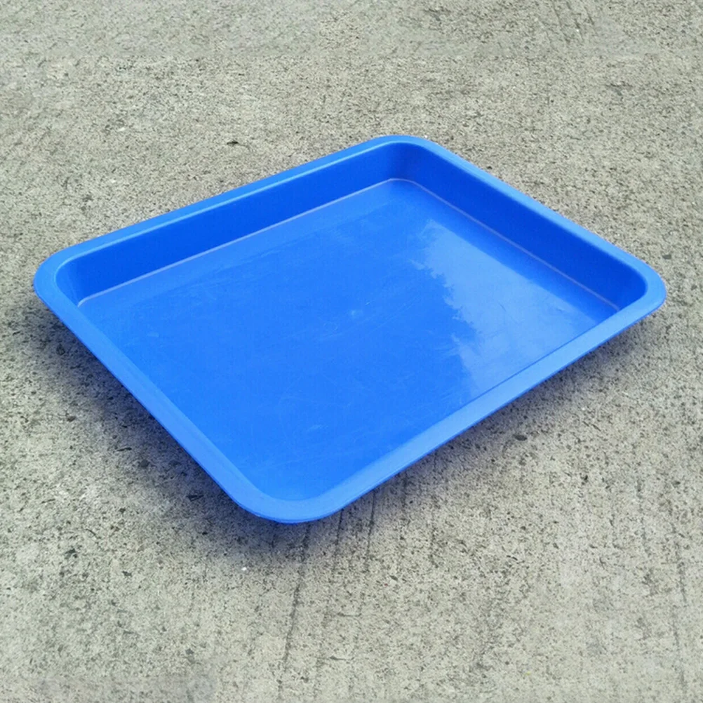 6 Pcs Plastic Trays Square Multi purpose Mini Container Rectangular Durable Stackable Toy Storage Home School Classroom