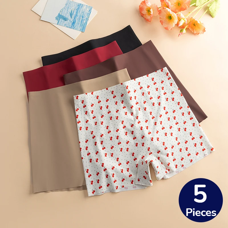 

Женские трусики TrowBridge, 5 шт., с высокой талией, утягивающие живот, боксеры, женское корректирующее белье, сексуальное нижнее белье, дышащие, удобные шортики-боксеры