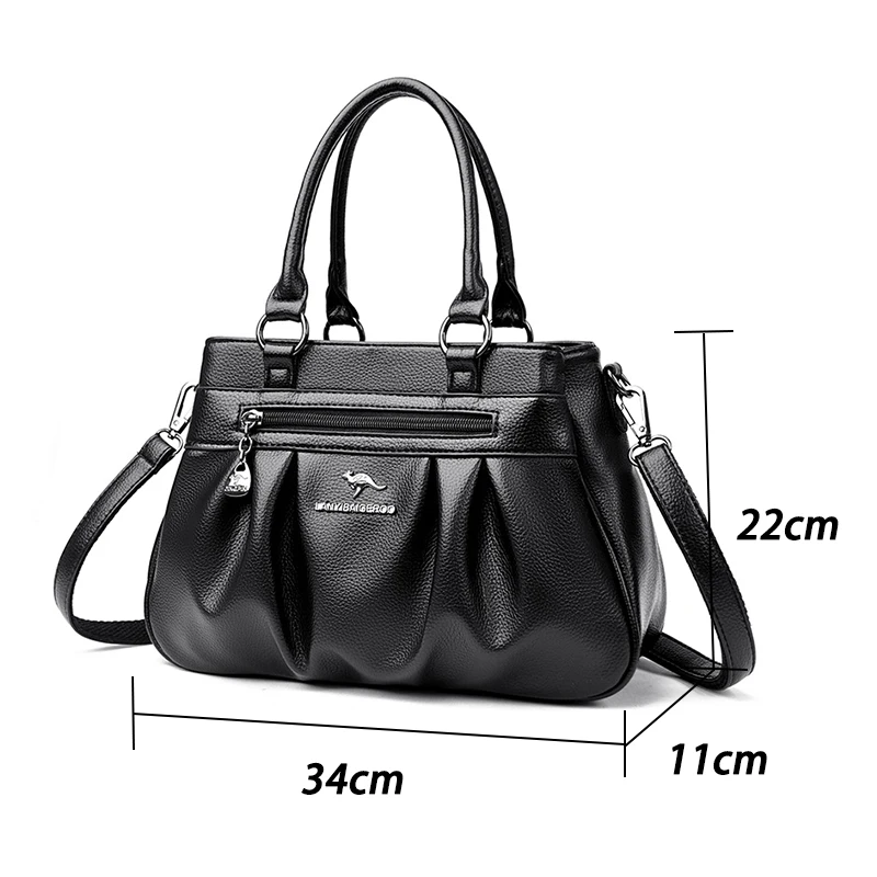 White Luxury Handbags Women Bags Designer Crossbody Bags for Women 2024 New Leather Shoulder Bag Ladies Casual Big Tote Bag Sac